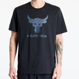 Under Armour Project Rock Men's T shirt 2XL Loose fit Short sleeve black NWT